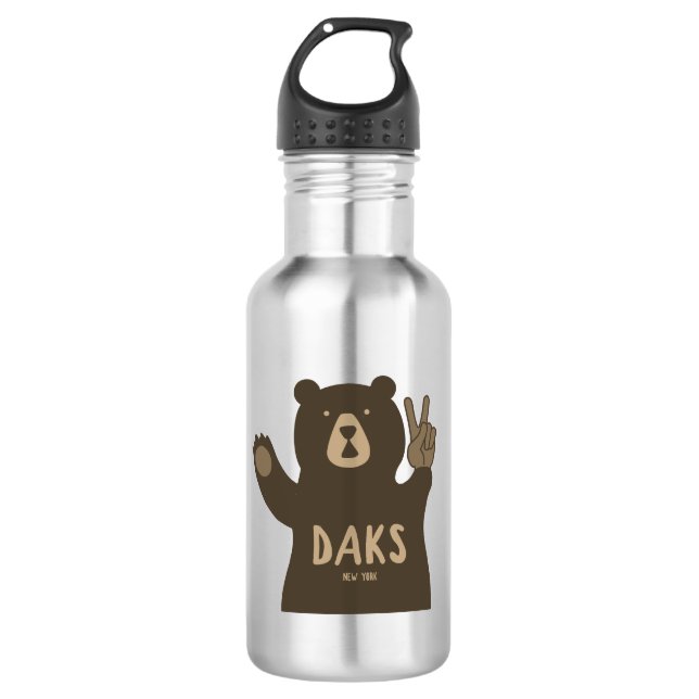 Bouteille D'eau Adirondacks Peace Bear (Devant)