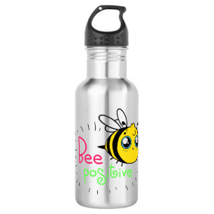 Bouteille D'eau Adorable Bumble Bee Be Positive Motivational