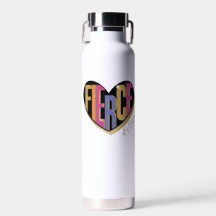 Bouteille D'eau Afro Unicorn Fierce Heart Design