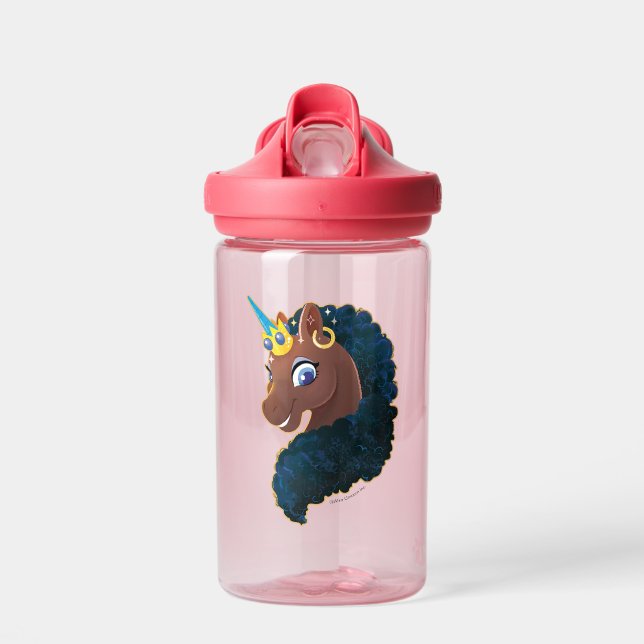 Bouteille D'eau Afro Unicorn | Magique (Avant)