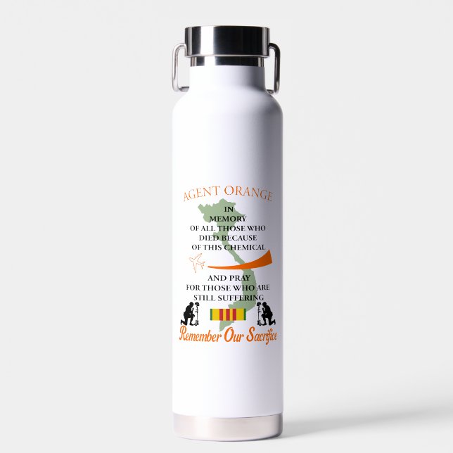 Bouteille D'eau Agent orange (Avant)