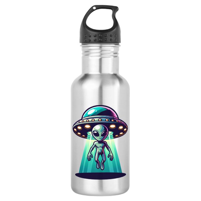 Bouteille D'eau Ai Art avec OVNI Épouser un Alien (Devant)