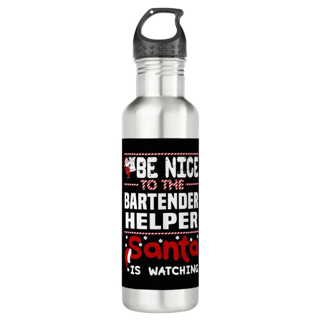 Bouteille D'eau Aide du barman (Devant)