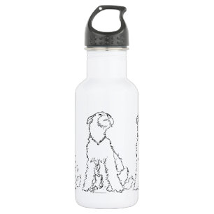 Bouteille D'eau Airedale, Welsh or Lakeland Terrier Happiness