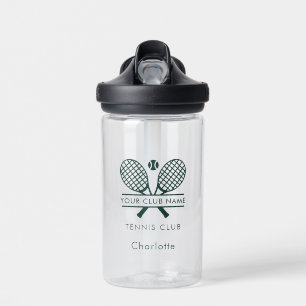 Bouteille D'eau Ajouter Un Nom De Club Tennis Sports Green Toute C