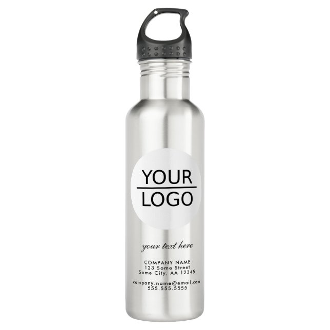 Bouteille D'eau Ajouter votre logo avec promotion de texte personn (Devant)