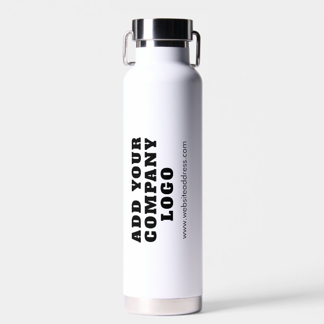 Bouteille D'eau Ajoutez votre logo d'entreprise Employés de Showro (Avant)