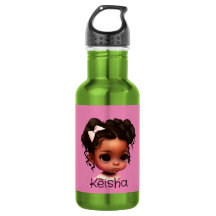 AKA - Brown fille en rose et vert