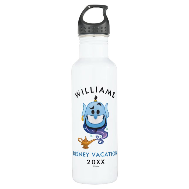 Bouteille D'eau Aladdin Emoji| Genie - Vacances familiales et anné (Devant)