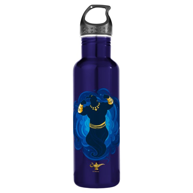 Bouteille D'eau Aladin| Génie émergent de la lampe (Devant)