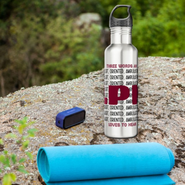 Bouteille D'eau Alerte LPN drôle Personnalisée CNA/MD/EMT/PA/RN/RT (Créateur téléchargé)