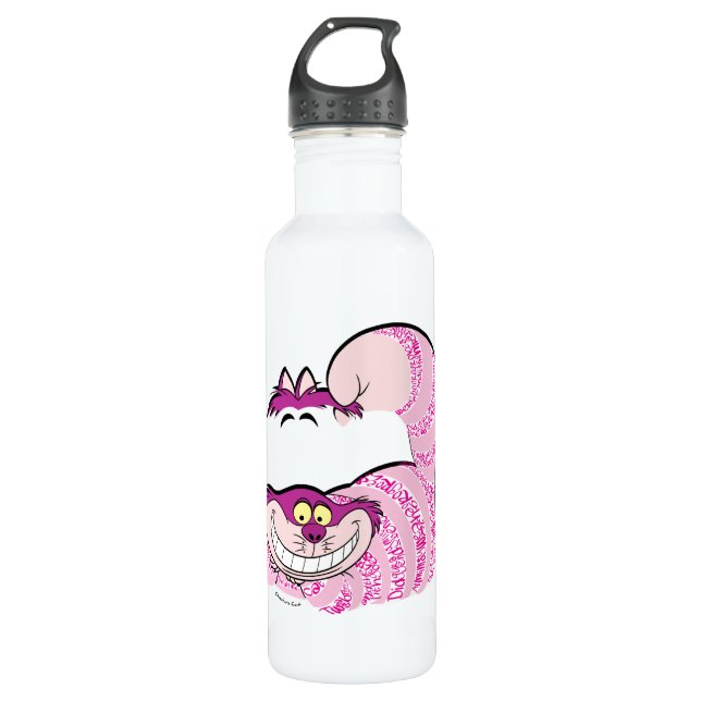 Bouteille D'eau Alice au pays des merveilles| Le Chat Cheshire en  (Devant)