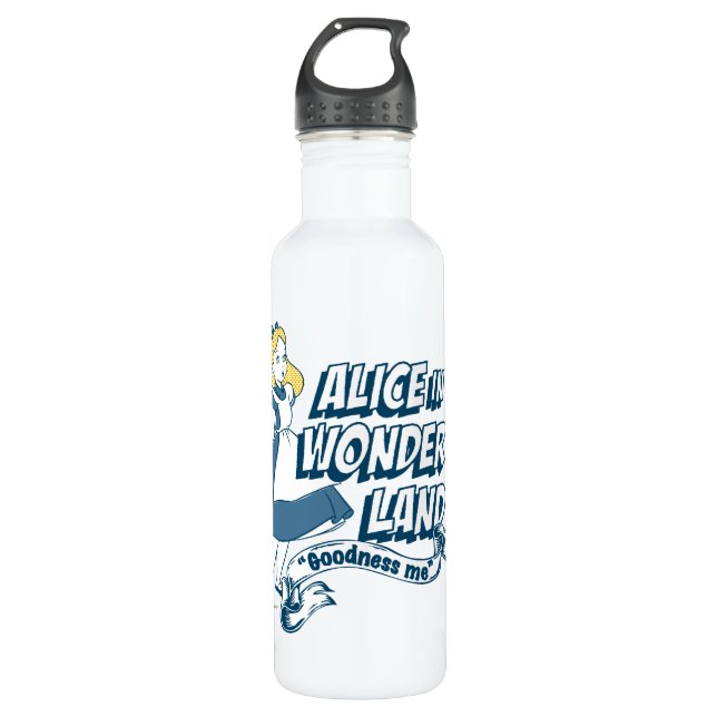Bouteille D'eau Alice au pays des merveilles - Mon Dieu (Devant)
