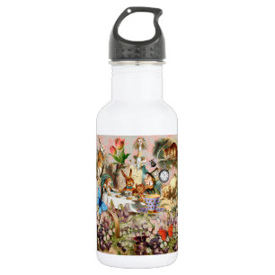 Bouteille D'eau Alice au pays des merveilles Thé dansant Art