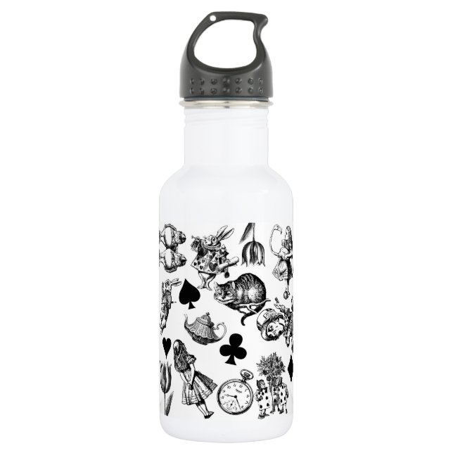 Bouteille D'eau Alice White Rabbit Wonderland Classic (Devant)