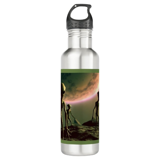 Bouteille D'eau ALIENS gris SF 2 (Devant)