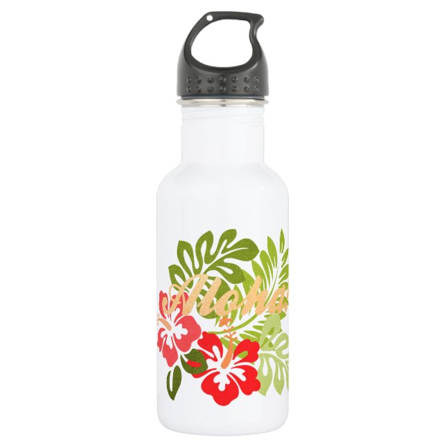 Bouteille D'eau Aloha Hibiscus (Devant)