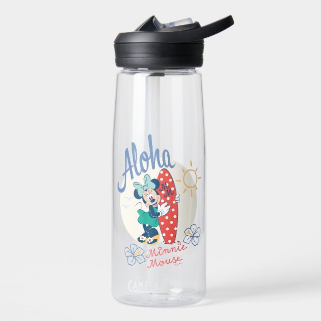 Bouteille D'eau Aloha Minnie Mouse Style Surf (Gauche)