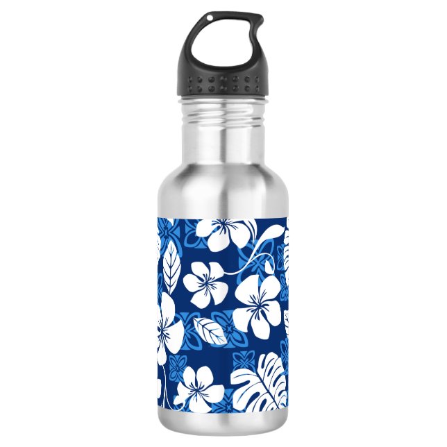 BOUTEILLE D'EAU ALOHA VENDREDI (BLEU) (Devant)