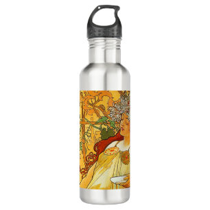 Bouteille D'eau Alphonse Mucha Art Nouveau Automne