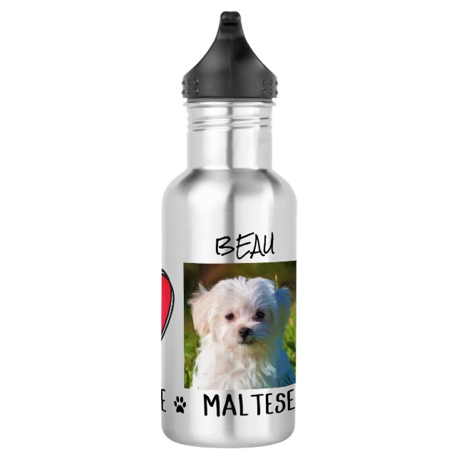 Bouteille D'eau Amateurs de chiens maltais (Droite)