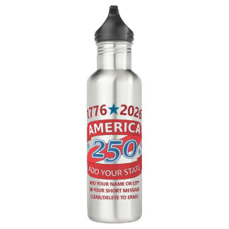 Bouteille D'eau America 250 Add State 1776 2026 Cool Personalized