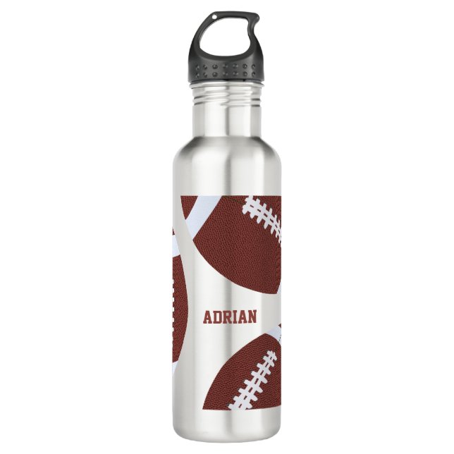 Bouteille D'eau American Football Gridiron Ball Personnalisé (Devant)