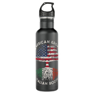 Bouteille D'eau American Grosse Italienne Racines Family Tree Ital