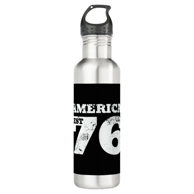 Bouteille D'eau Amérique Est 1776 Patriotique (Devant)