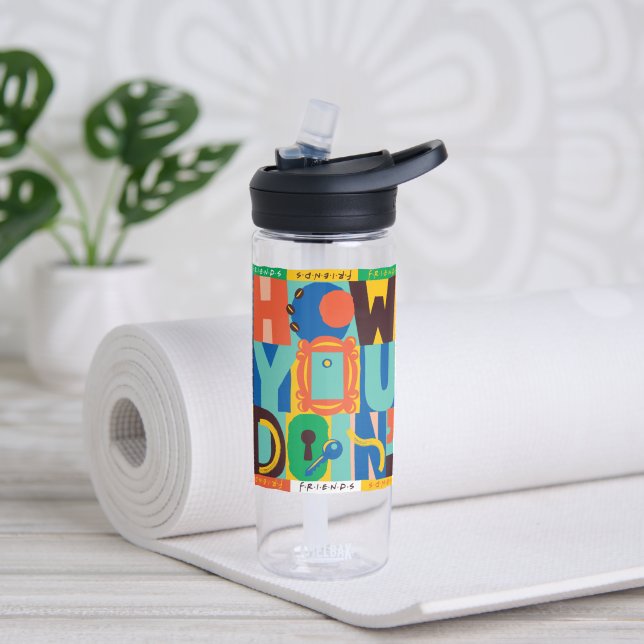 Bouteille D'eau AMIS™ | Comment faire' - Graphisme dynamique (Yoga)