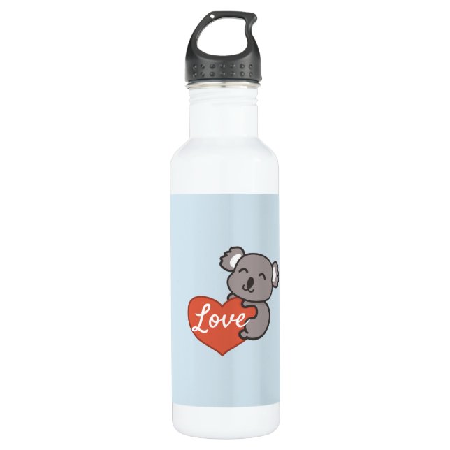 Bouteille D'eau Amour de koala (Devant)