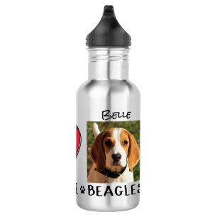 Bouteille D'eau Amour de Paix Bassets Amoureux des Chiens