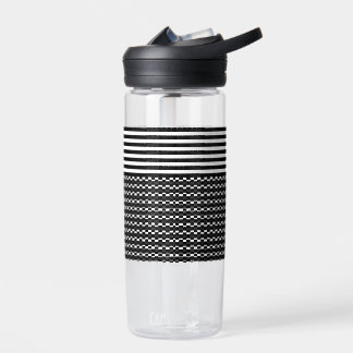 Bouteille D'eau Amusant et joli noir et blanc