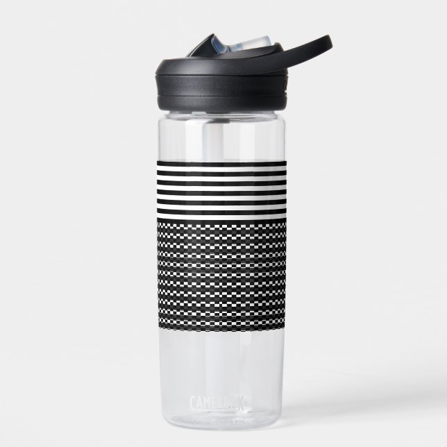 Bouteille D'eau Amusant et joli noir et blanc (Gauche)
