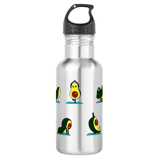 Bouteille d'eau amusante pour les sports. Yoga d'A (Devant)