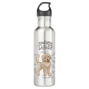 Bouteille D'eau Anatomie d'un Doodle Dog