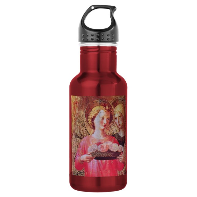 BOUTEILLE D'EAU ANGEL AVEC ROSES (Devant)