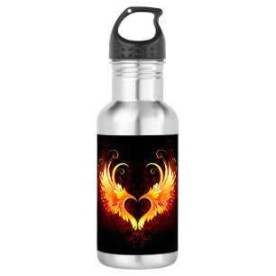 Bouteille D'eau Angel Fire Heart with Wings