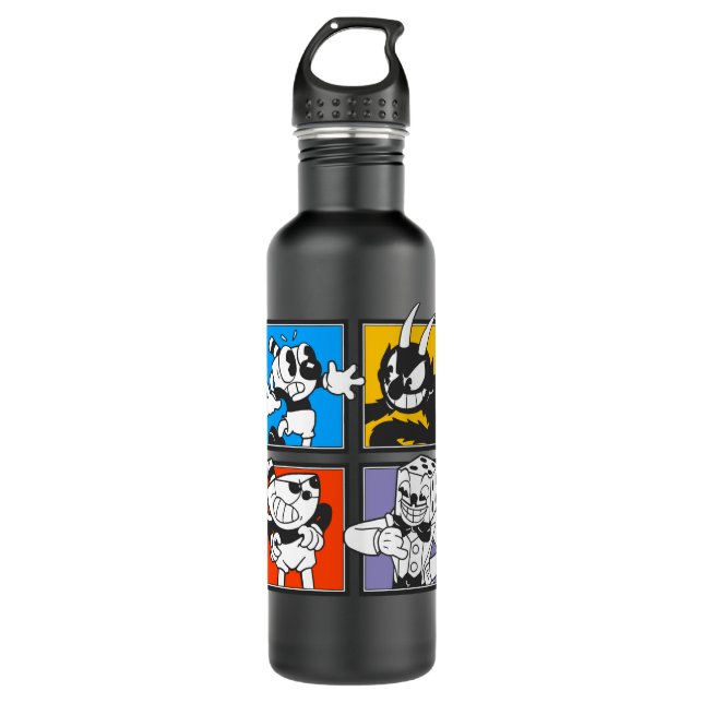 Bouteille D'eau Animal Multiplayer Cuphead Video Game Cadeau Pour  (Devant)