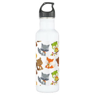 Bouteille D'eau Animaux de forêt, Animaux de forêt, Animaux d'auto