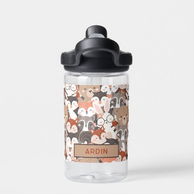Bouteille D'eau Animaux des bois Enfants personnalisés (Salle de sport)