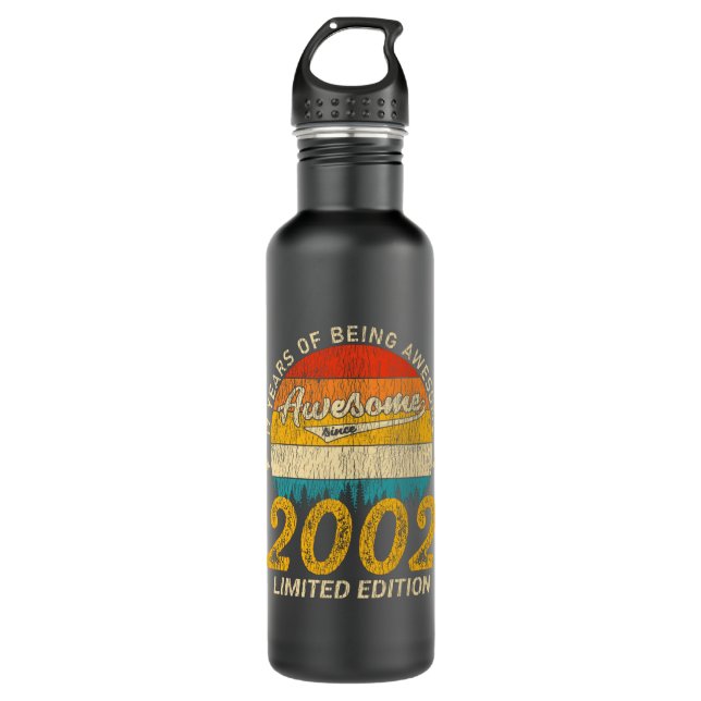Bouteille D'eau anniversaire de 23 ans Retro Awesome 23e anniversa (Devant)