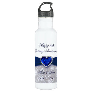Bouteille D'eau Anniversaire de mariage de damassé