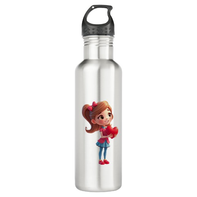 Bouteille D'eau Anniversaire du mariage en acier inoxydable Cadeau (Devant)