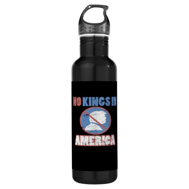 Bouteille D'eau Anti- No Kings In America Classic (Devant)