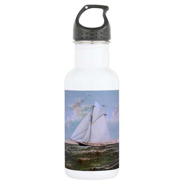 Bouteille D'eau Antique voilier Slot Yacht Voilier Ocean (Devant)