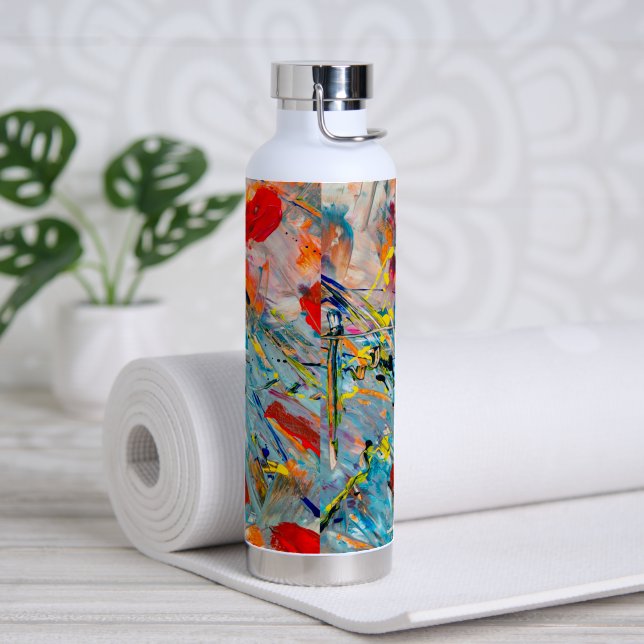 Bouteille D'eau Aqua Fusion : l'élégance Abstraite" ? (Yoga)