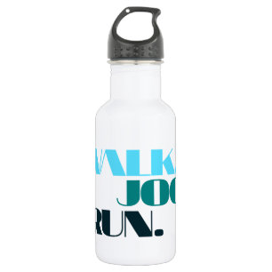Bouteille D'eau AQUA WALK JOG RUN (police CHUNKY)