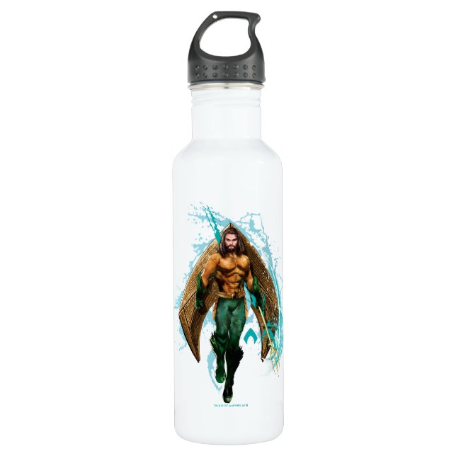 Bouteille D'eau Aquaman | Prince Orin Avec Logo Aquaman (Devant)
