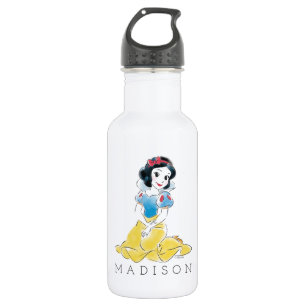 Bouteille D'eau Aquarelle blanche de neige princesse